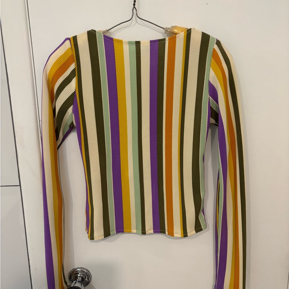 Striped Top | Toronto Slow-Fashion Designer | Size Small - Picture 3 of 7